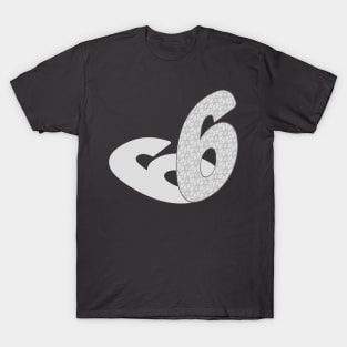 Isometric Number, Number Six T-Shirt